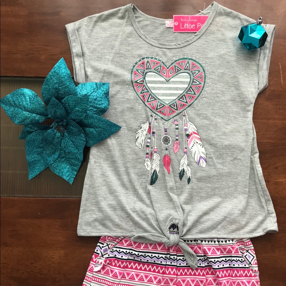 Gray Dreamcatcher Girl Set